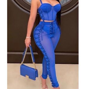 2 piece sheer outfit